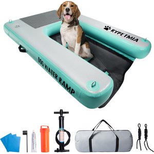 RYPetmia Single-Layer Inflatable Dog Climbing Ladder, Green
