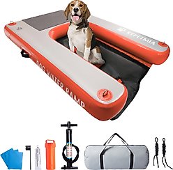 RYPetmia Single-Layer Inflatable Dog Climbing Ladder, Orange