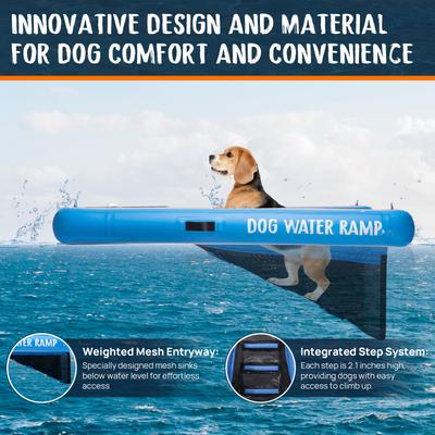 Show full view: RYPetmia Single-Layer Inflatable Dog Climbing Ladder, Blue slide 8 of 9