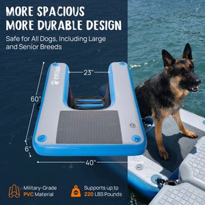 RYPetmia Single-Layer Inflatable Dog Climbing Ladder, Blue