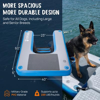 Show full view: RYPetmia Single-Layer Inflatable Dog Climbing Ladder, Blue slide 5 of 9