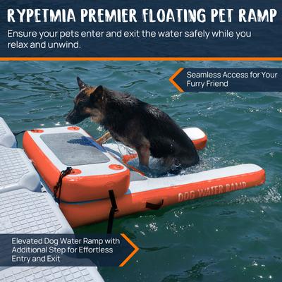 Show full view: RYPetmia Double-Layer Inflatable Dog Climbing Ladder, Orange slide 9 of 9