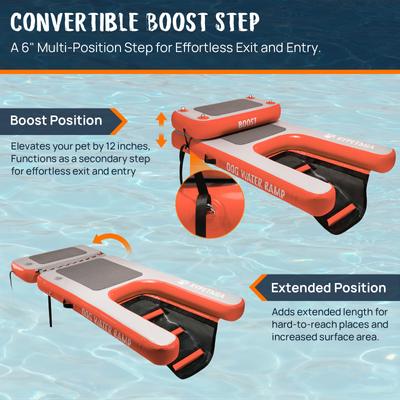 Show full view: RYPetmia Double-Layer Inflatable Dog Climbing Ladder, Orange slide 3 of 9