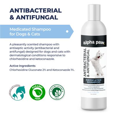 Show full view: Alpha Paw Antibacterial & Antifungal Medicated Spray, 8-oz bottle + Antibacterial & Antifungal Medicated Dog & Cat Shampoo, 16-oz bottle slide 5 of 9