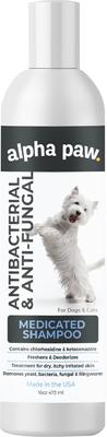 Show full view: Alpha Paw Antibacterial & Antifungal Medicated Spray, 8-oz bottle + Antibacterial & Antifungal Medicated Dog & Cat Shampoo, 16-oz bottle slide 2 of 9