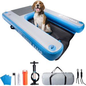 RYPetmia Single-Layer Inflatable Dog Climbing Ladder, Blue