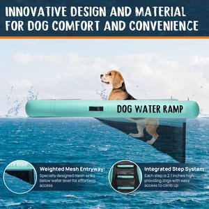 RYPetmia Single-Layer Inflatable Dog Climbing Ladder, Green