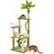 Show in main carousel: TSCOMON 55-in Plush Cat Tree with Hammock, Toy & Sisal Scratching Post, Green slide 1 of 8