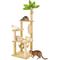 Show in main carousel: TSCOMON 55-in Plush Cat Tree with Hammock, Toy & Sisal Scratching Post, Beige slide 1 of 8