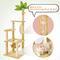 Show in main carousel: TSCOMON 55-in Plush Cat Tree with Hammock, Toy & Sisal Scratching Post, Beige slide 5 of 8