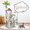 Show in main carousel: TSCOMON 55-in Plush Cat Tree with Hammock, Toy & Sisal Scratching Post, Gray slide 3 of 8