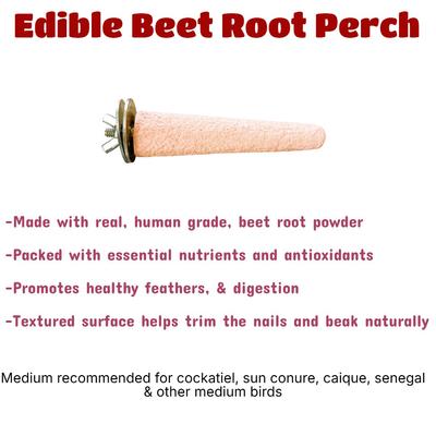 Show full view: Polly's Pet Products Beet Root Bird Perch, Medium slide 6 of 9