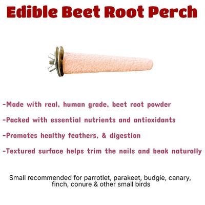 Show full view: Polly's Pet Products Beet Root Bird Perch, Small slide 6 of 10