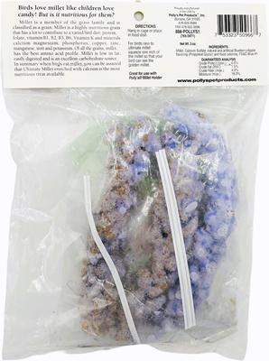 Show full view: Polly's Pet Products Ultimate Millet Blueberry Flavor Bird Treat slide 8 of 9