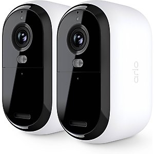 Arlo Essential 2nd Gen Outdoor Dog & Cat Camera, White, 2pk