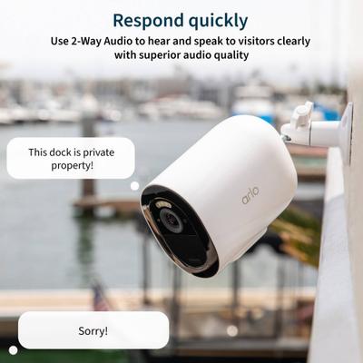 Show full view: Arlo Go 2 Outdoor Wi-Fi/LTE Pet Camera, White, 1 pack slide 3 of 11