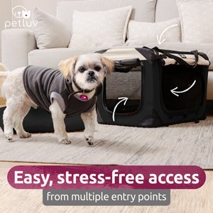 PetLuv Premium Soft-Sided Cat & Dog Carrier, Black, Large