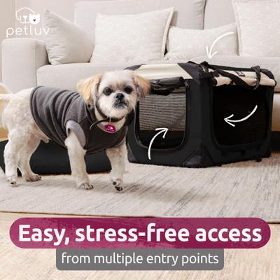 Show full view: PetLuv Premium Soft-Sided Cat & Dog Carrier, Black, Large slide 5 of 11