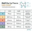 Show in main carousel: Gooby Half Zip Up Fleece Dog Vest, Sand, Medium slide 4 of 5