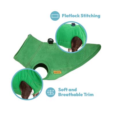 Show full view: Gooby Half Zip Up Fleece Dog Vest, Pink, Medium slide 3 of 7