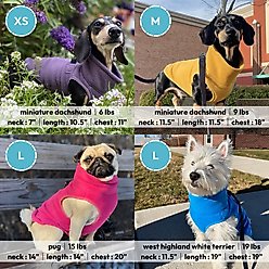 Gooby Half Zip Up Fleece Dog Vest, Sand, Small slide 2 of 5