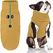 Show in main carousel: Gooby Half Zip Up Fleece Dog Vest, Sand, Medium slide 1 of 5