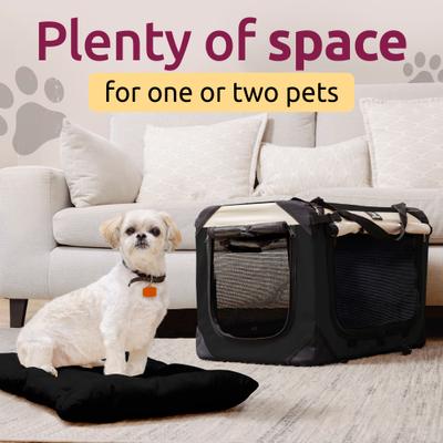 Show full view: PetLuv Premium Soft-Sided Cat & Dog Carrier, Black, Large slide 9 of 11