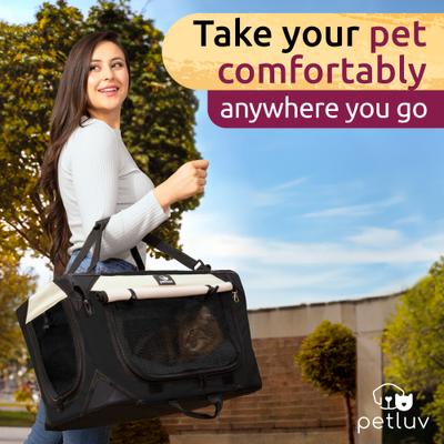 Show full view: PetLuv Premium Soft-Sided Cat & Dog Carrier, Black, Small slide 5 of 12