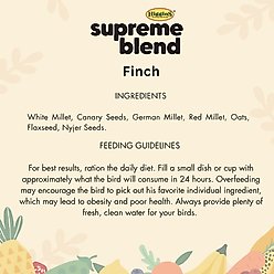 Higgins Supreme Seed Finch Food, 50-lb bag slide 2 of 5