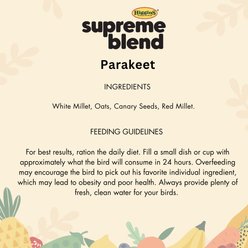 Higgins Supreme Seed Parakeet Food, 50-lb bag slide 2 of 5