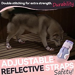 Furmate All-Weather Dog Boots, Purple, 11 to 23-lbs slide 2 of 7