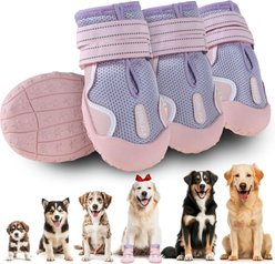 Furmate All-Weather Dog Boots, Purple, 11 to 23-lbs