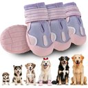 Furmate All-Weather Dog Boots, Purple, 4 count, 31 to 40-lbs