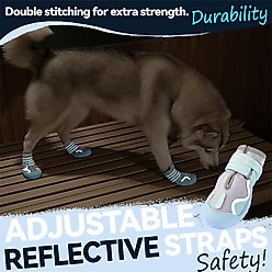 Furmate All-Weather Dog Boots, Blue, 31to 40-lbs slide 2 of 7