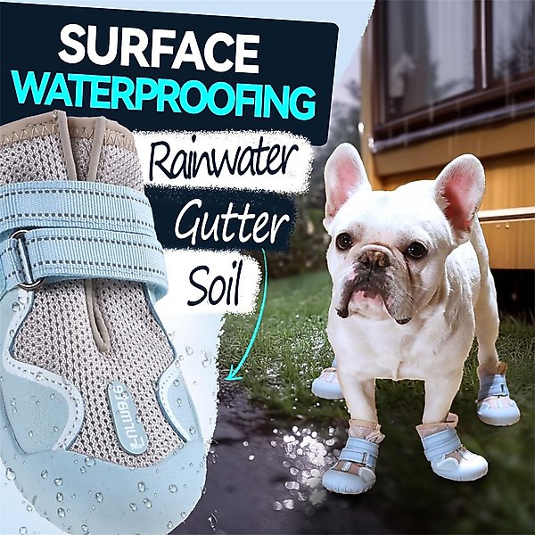 Show full view: Furmate All-Weather Dog Boots, Blue, 31to 40-lbs slide 5 of 7