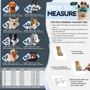 Furmate All-Weather Dog Boots, Blue, 4 count, 11 to 23-lbs