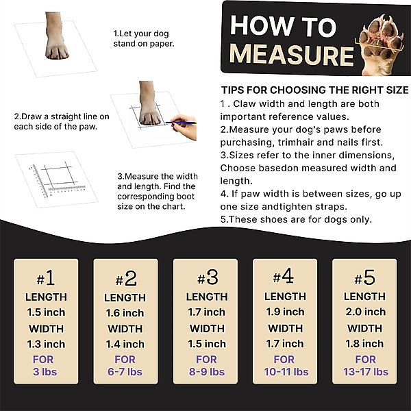 Show full view: Furmate All-Weather Dog Boots, Beige, 10 to 11-lbs slide 2 of 7