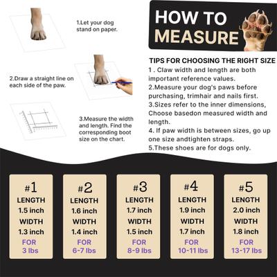 Show full view: Furmate All-Weather Dog Boots, Beige, 3-lbs slide 2 of 7