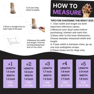 Show full view: Furmate All-Weather Dog Boots, Purple, 10 to 11-lbs slide 2 of 7