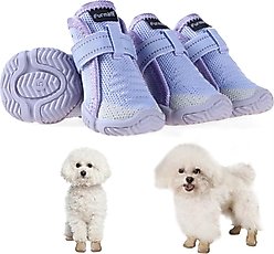 Furmate All-Weather Dog Boots, Purple, 13 to 17-lbs