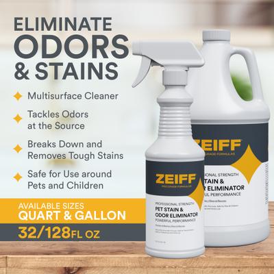 Show full view: Zeiff Pet Stain & Odor Eliminator, 32-fl oz bottle, 1 count slide 3 of 8