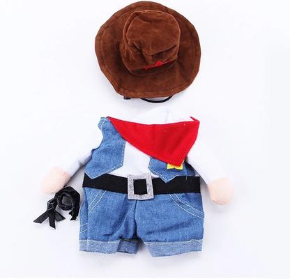 Show full view: Pet Life Rodeo Bones Cowboy Dog Costume Uniform, X-Small slide 4 of 6