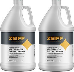 Zeiff Pro-Grade Multi-Purpose Probiotic Enzyme Cleaner, Unscented, 1-gal bottle, 2 count
