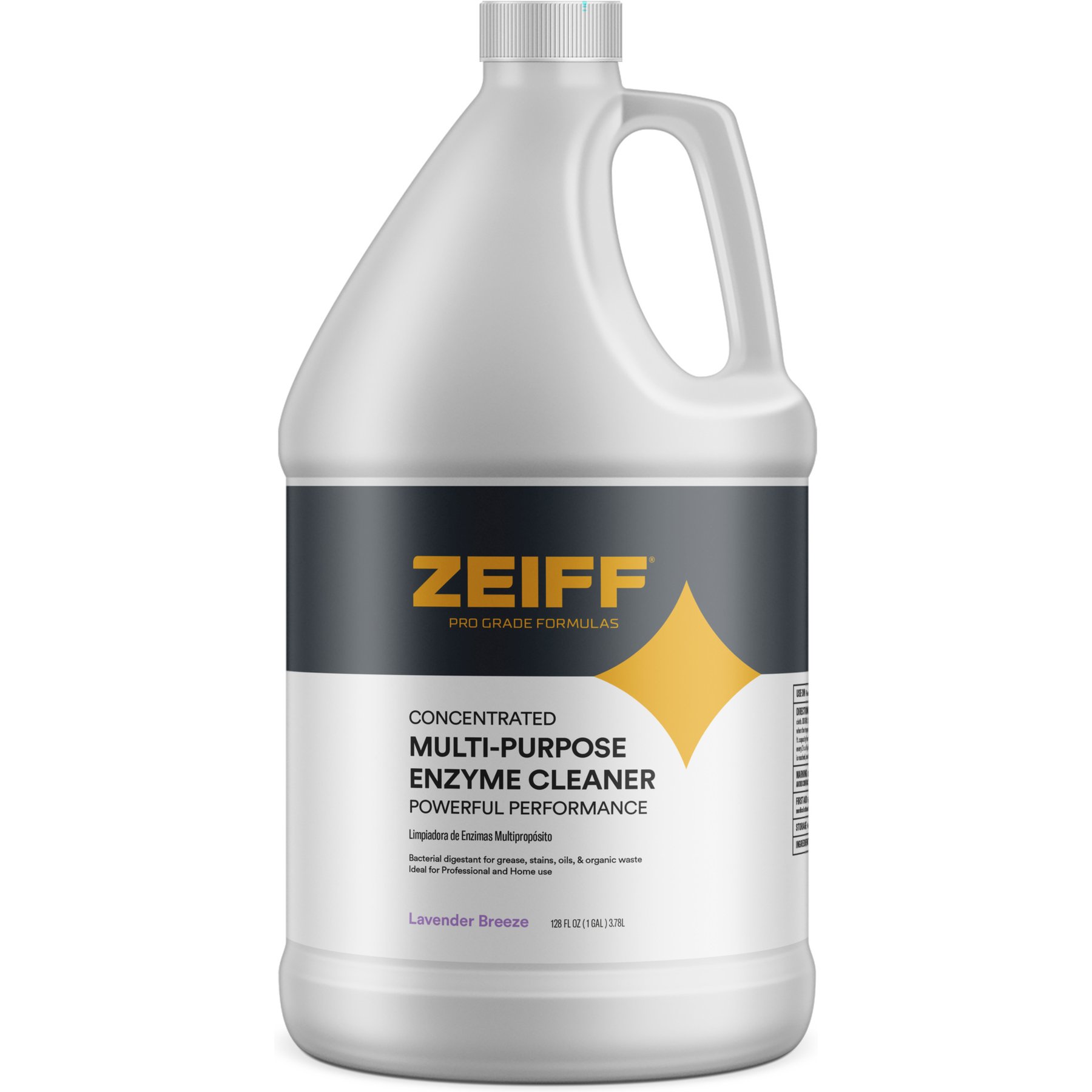 Zeiff Pro-Grade Multi-Purpose Probiotic Enzyme Cleaner, Lavender, 1-gal bottle, 1 count