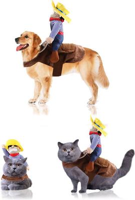 Show full view: Pet Life Yeepaw Cowboy Holiday Dog Costume, X-Small slide 4 of 6