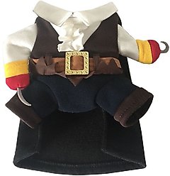 Pet Life Captain Snuggles Pirate Dog Costume Uniform, Large slide 2 of 6