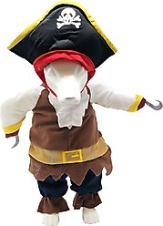 Pet Life Captain Snuggles Pirate Dog Costume Uniform, Medium