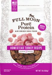 Full Moon Pure Protein Turkey Recipe Air Dried Dog Food, 16-oz bag