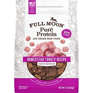 Full Moon Pure Protein Turkey Recipe Air Dried Dog Food, 16-oz bag