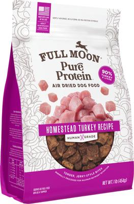 Show full view: Full Moon Pure Protein Turkey Recipe Air Dried Dog Food, 16-oz bag slide 4 of 6